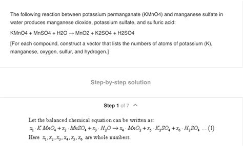 Solved Acidified Potassium Permanganate Solution Kmno4 60 Off