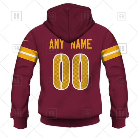 Nfl Washington Commanders Custom Name Number Burgundy Home Jersey