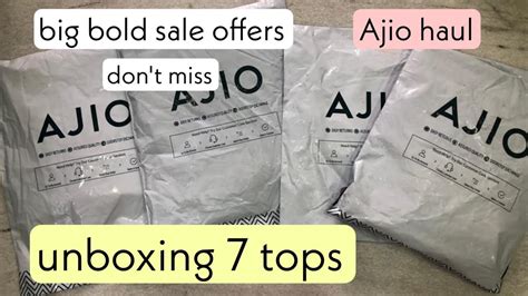 Ajio Huge Tops Haul Unboxing Trendy Tops Big Bold Sale Offers AJIO