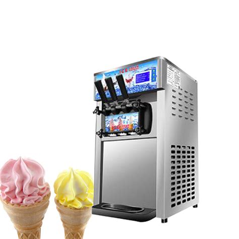 Thermojinn 110V 220V Ice Cream Machine Commercial Desktop Small Ice