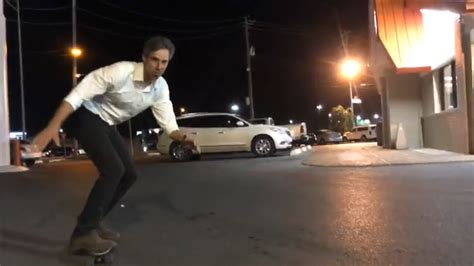 Beto O’Rourke eats Whataburger, shreds parking lot with skateboard