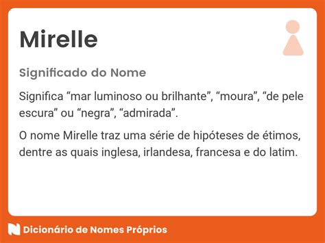 Qual O Significado Do Nome Mirelle