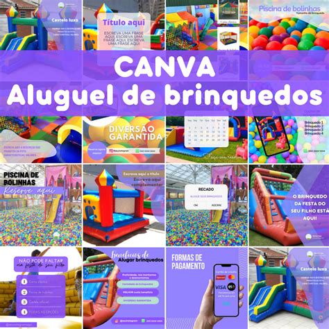 Pack Canva Aluguel De Brinquedos Magda Taciane Spengler Hotmart