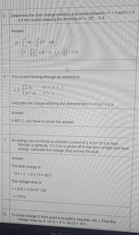 Solved Determine The Total Charge Entering A Terminal Chegg