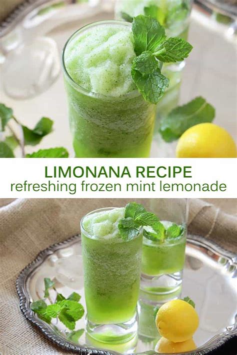 Limonana Middle Eastern Frozen Mint Lemonade An Edible Mosaic