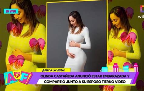 Olinda Castañeda confirma embarazo y comparte tierno video