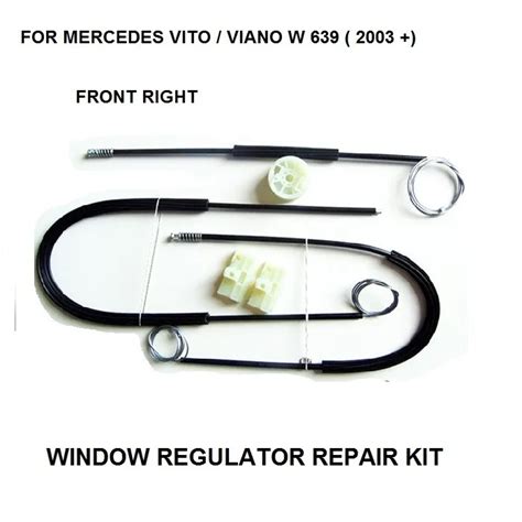 KIT de reparación de regulador de ventana frontal derecha para MERCEDES