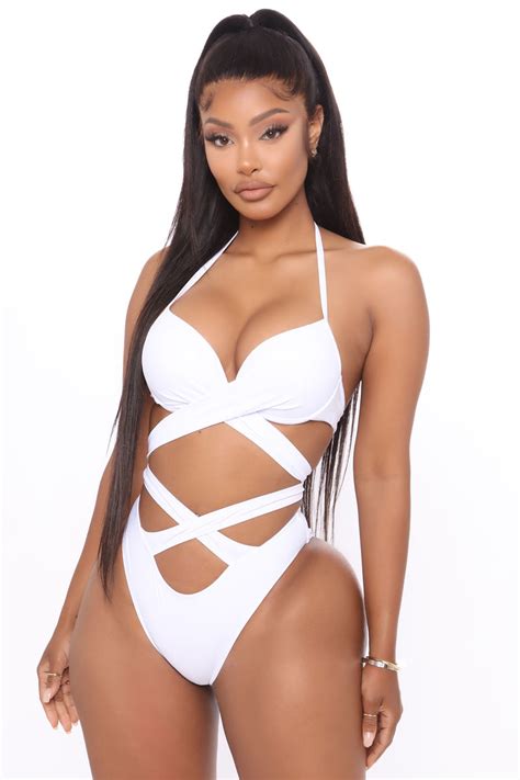 Watch Me Tan 2 Piece Bikini White Fashion Nova Swimwear Fashion Nova