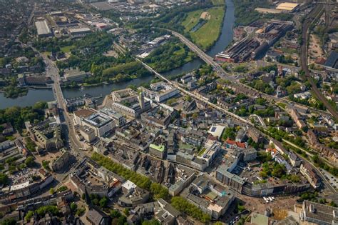 M Lheim An Der Ruhr Aus Der Vogelperspektive Stadtansicht Vom