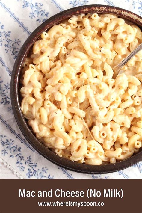 Mac And Cheese Recipe Without Milk Wilfordvirgilio