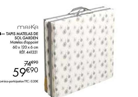 Promo Maika Tapis Matelas De Sol Garden Chez Aubert ICatalogue Fr