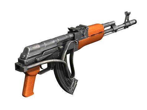 Kalashnikov AK 74 3D Model OBJ 3DS FBX C4D LWO LW LWS CGTrader