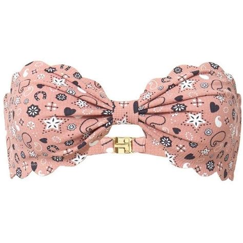 Marysia Women S Antibes Pink Bandana Bandeau Bikini Top Liked On