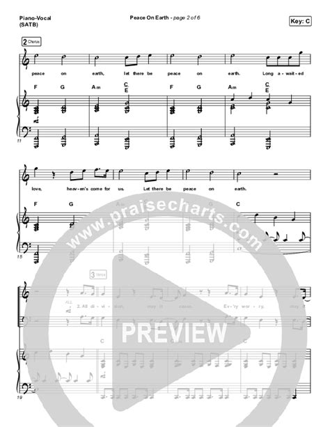 Peace On Earth Sheet Music Pdf Austin French Praisecharts