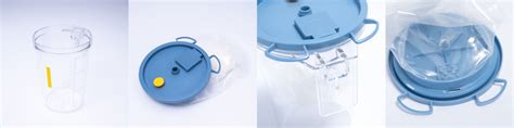 Medical Transparent Liner Negative Pressure Suction Bag And Canister