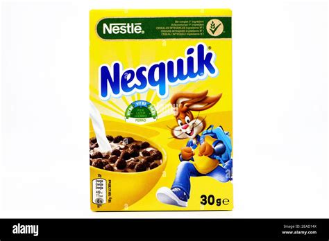 Caja De Cereales Nesquik Nestlé Fotografía De Stock Alamy