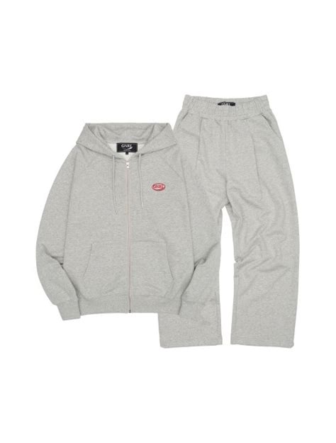 Musinsa General Idea Gnrl Raglan Hood Set Melange Gray Sbc U Set