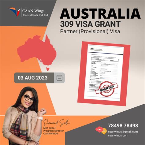 AUSTRALIA 309 Partner (Provisional) Visa Grant. - CAAN Wings