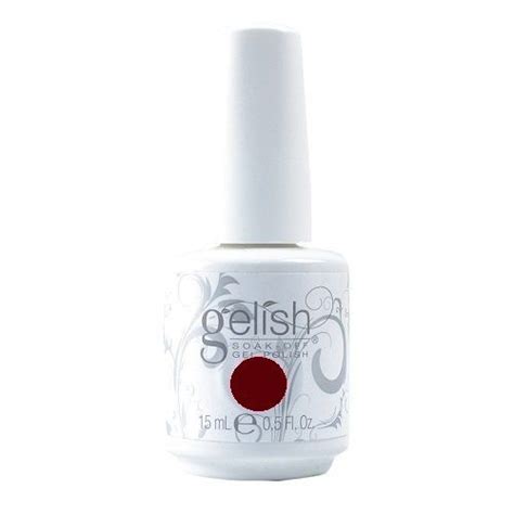 Gelish Soak Off Gel Polish Red Alert Oz Soak Off Gel Gel