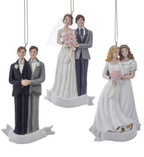 Same Sex Marriage Personalized Wedding Ornaments Canada Retrofestive A