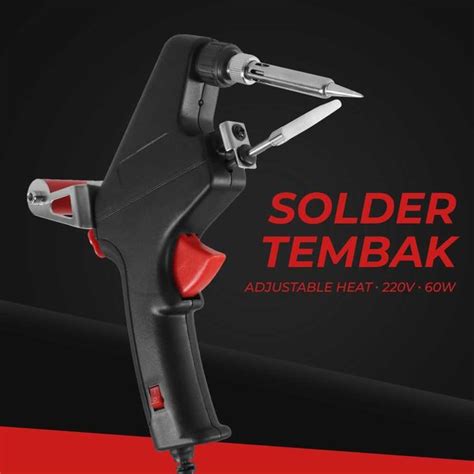 Jual Solder Listrik Tembak Tin Iron Gun Adjustable Heat V W