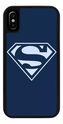 Funda Uso Rudo Tpu Para IPhone Superman Dc Comic Azul Escudo Meses