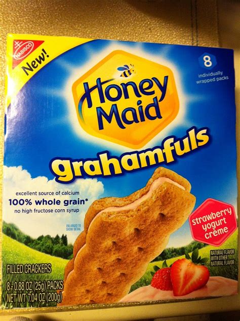 Nabisco Honey Maid Grahamfuls Strawberry Yogurt Creme Filled Honey