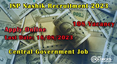 Isp Nashik Recruitment Get Cool Tricks