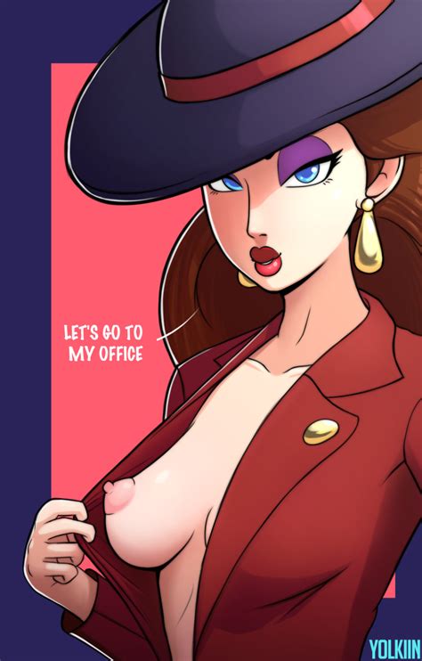 Rule 34 Breasts Earrings Fedora Inviting To Sex Looking At Viewer Mario Series Nipples