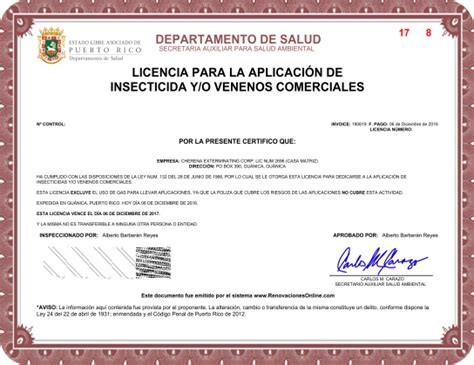 Licencia De Salubridad Para Un Salon De Belleza En Puerto Rico