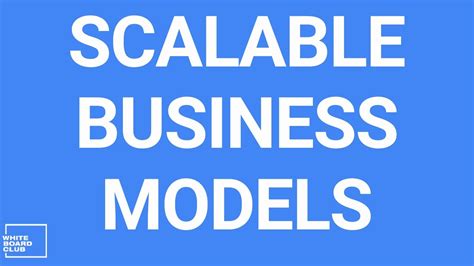 How To Choose A Scalable Business Model YouTube