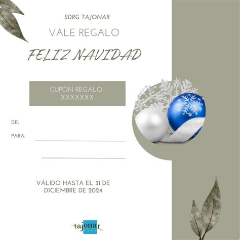 VALE REGALO DE NAVIDAD Tajonar S D R G