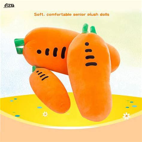 Azl 1pcs 50cm Cartoon Cute Carrot Plush Toys Creative Vegetables Soft Pillow Car Cushions