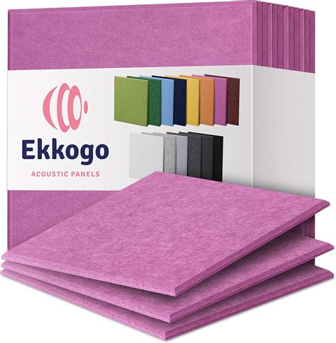 Ekkogo Acoustic Panels 12 Pack Soundproof Wall Panels 12 X12 X0 4 Sound Panels