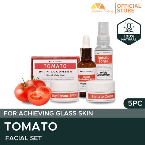 tomato glass skin set skingenerics tomato glass skin set revitalize