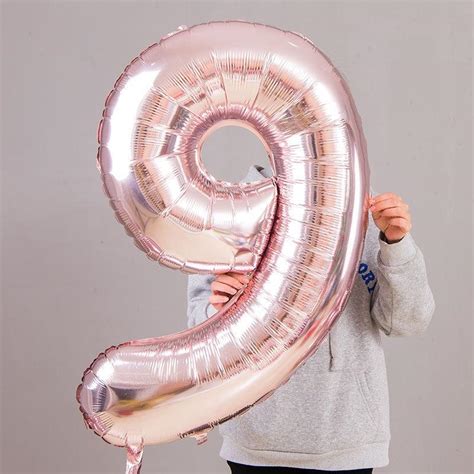 Cheap Inch Giant Rose Gold Birthday Helium Foil Mylar Big Number