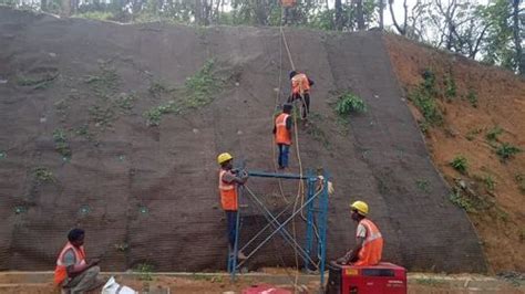 Slope Protection Work At Rs Square Meter Slope Stabilization