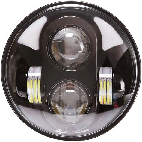 Inch Round W Hi Lo Beam Moto Led Projector Headlights For