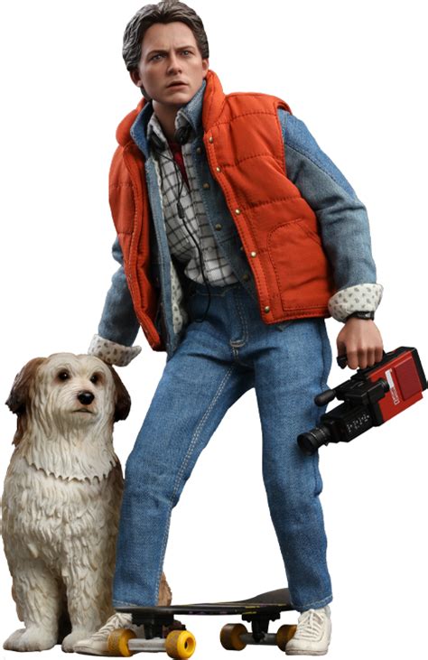 Marty McFly And Einstein Sixth Scale Collectible Set By Hot Toys Hot Toys Mcfly Marty Mcfly