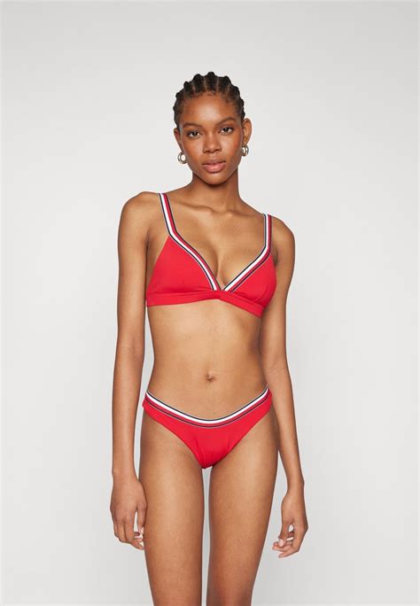 Tommy Hilfiger Bikini Top Primary Red Red Uk