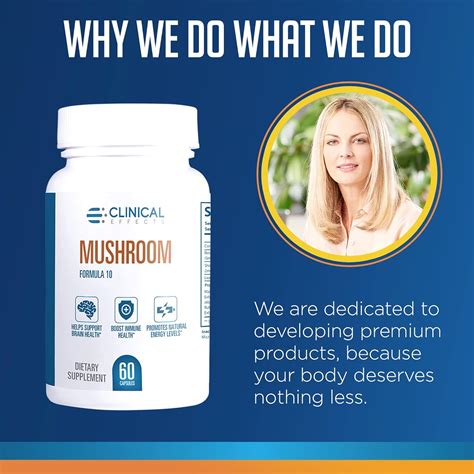 Buy Clinical Effects Mushroom Formula 10 - Natural Mushroom Supplement