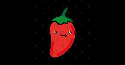 Adorable Red Chilli Pepper Kawaii Mexican Spicy Food Cute Hot Sauce Kawaii Red Chilli