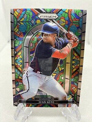 Juan Soto Prizm Baseball Stained Glass Insert Card Sg Ebay