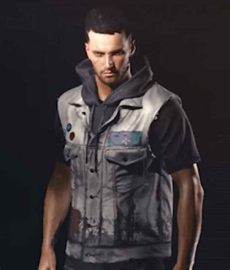 Cyberpunk 2077 Vest Grey Leather Mjackets