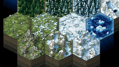 Terrain Hexes Cold Lands With Images Environment Painting Hexagon