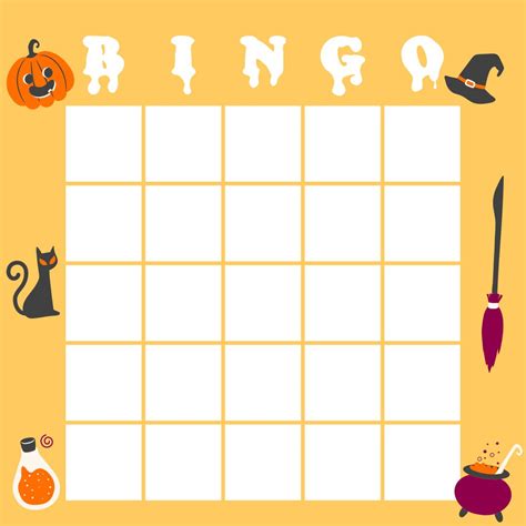 Halloween Bingo Card Template 15 Free PDF Printables Printablee