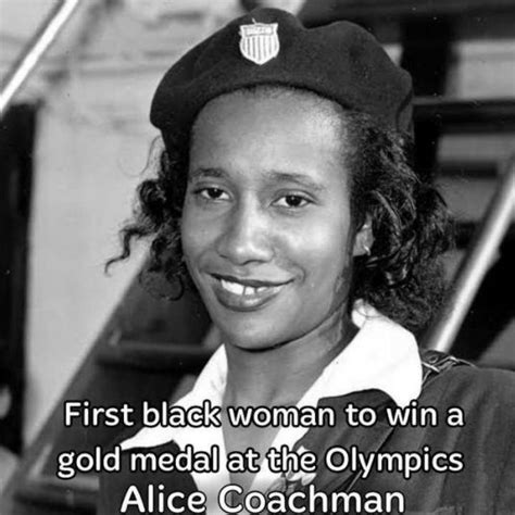 Alice Coachman Davis Was The First Black Woman Selected For The U S