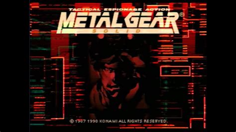 Metal Gear Solid Demo 1 Ps1 Psx 720p 43 Original Aspect