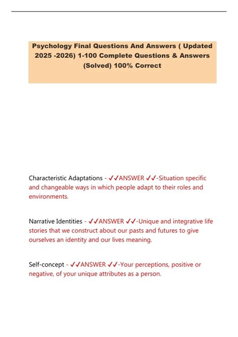 Understanding Psychology Guided Answers 5