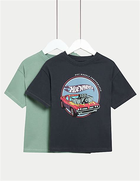 Pk Pure Cotton Hot Wheels T Shirts Yrs MULTI T Shirts M S VN